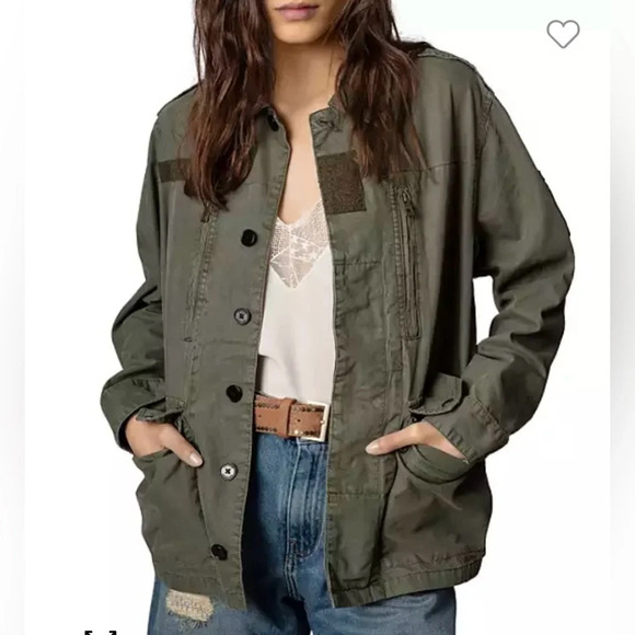 Zadig & Voltaire Kid Patch Military Jacket - Picture 1 of 11